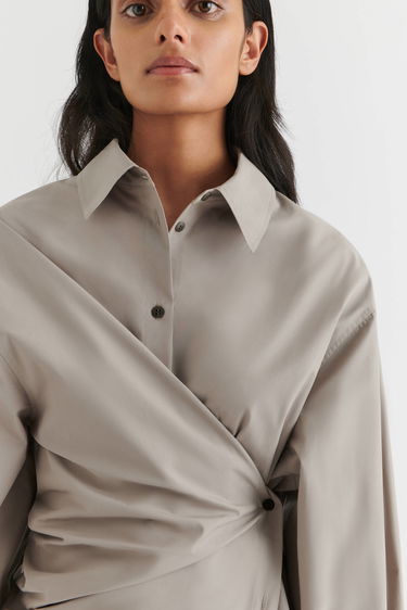 Skjorte AXEL ARIGATO Parker Shirt Dress Beige | A2121001, 6