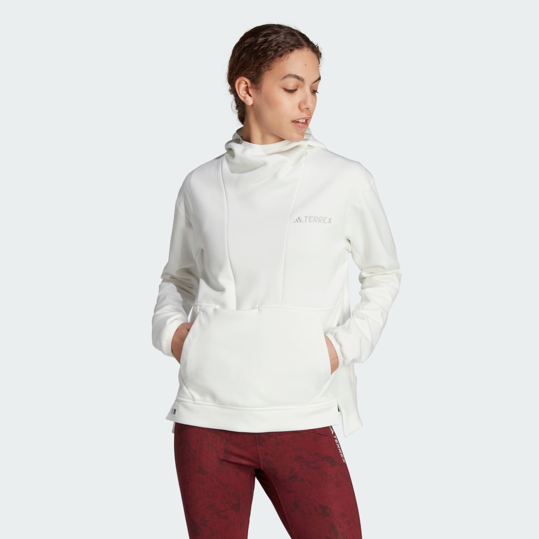 Sweatshirt adidas Performance Top Terrex XPLORIC Medium Hooded Fleece Hvid | IB1145, 0