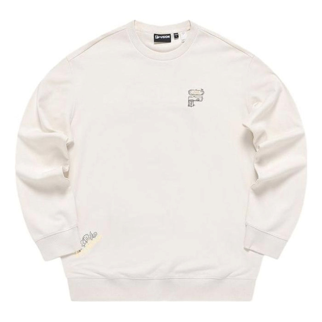 Sweatshirt FILA FUSION Fob Graphic Sweatshirt Hvid | T11U333206F-BG, 0