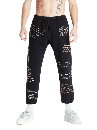 Joggingbukser Pleasures Remote Sweat Pant Sort | P21W026 Black