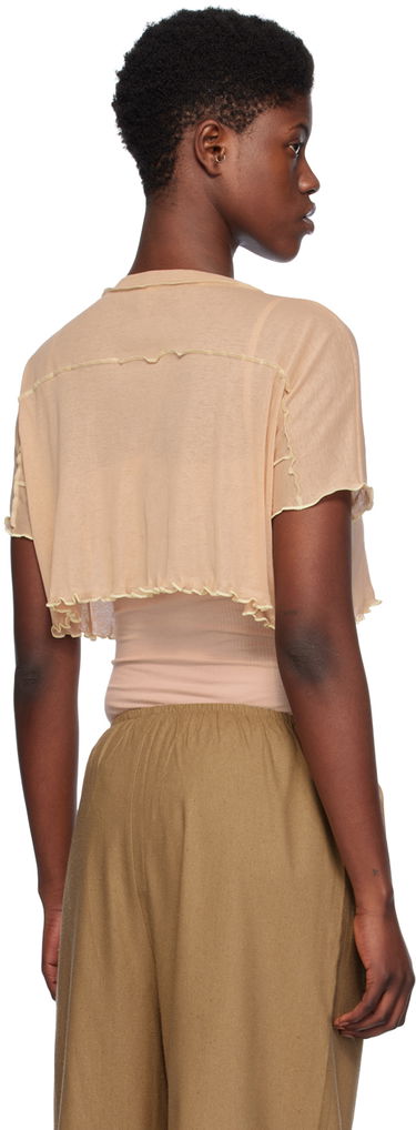 Crop top Baserange Crop T-Shirt Sun Beige | TOSC-CG-SP24, 2