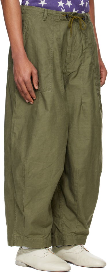 Cargo bukser Needles NEEDLES H.D. Wide-Leg Trousers Grøn | QV153, 1