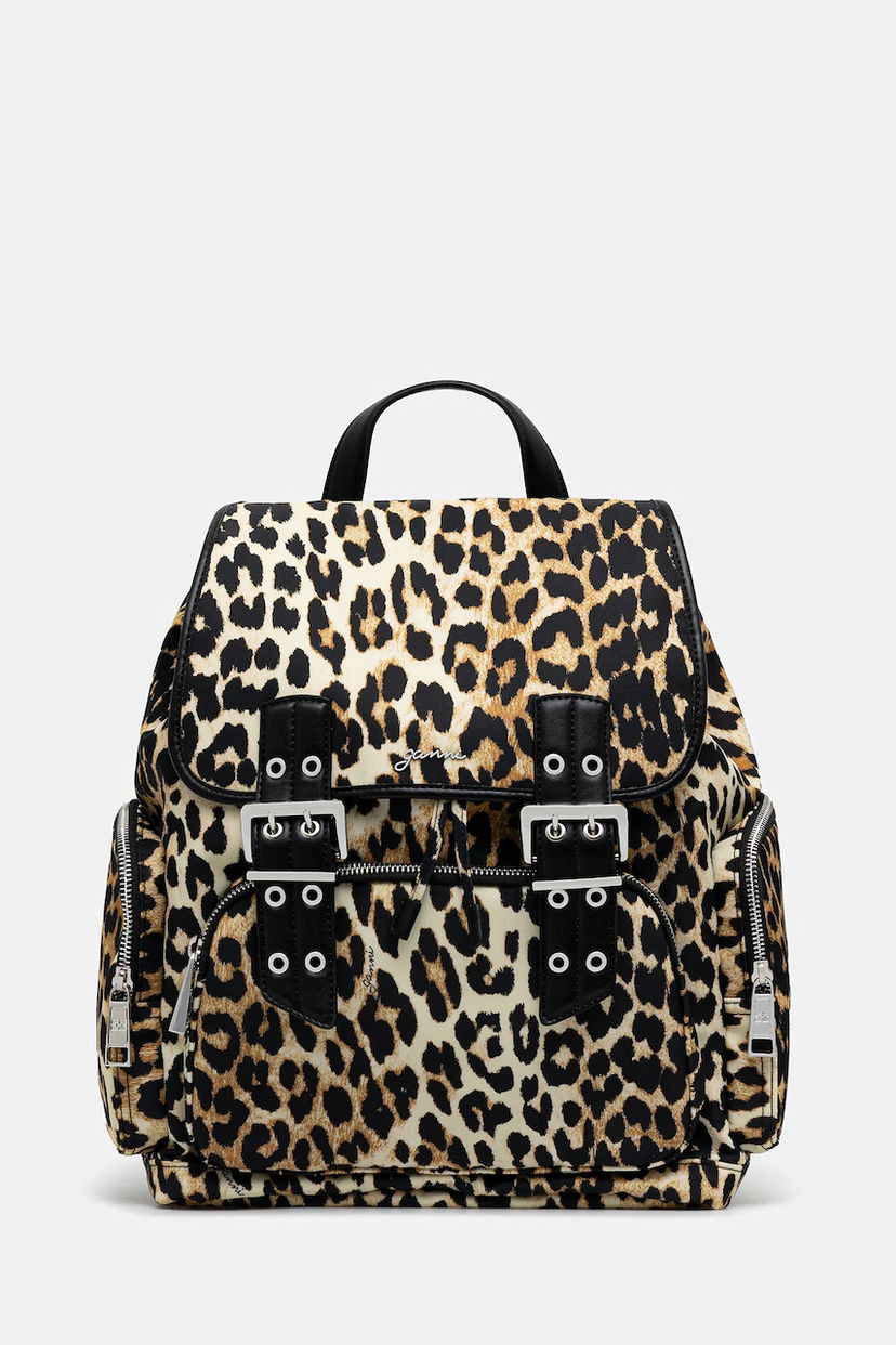 Rygsæk GANNI GANNI Bucky Nylon Print Backpack Flerfarvet | A6527