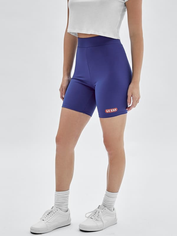 Shorts GUESS Originals Side Logo Biker Shorts Mørkeblå | W2YD04KK020, 0