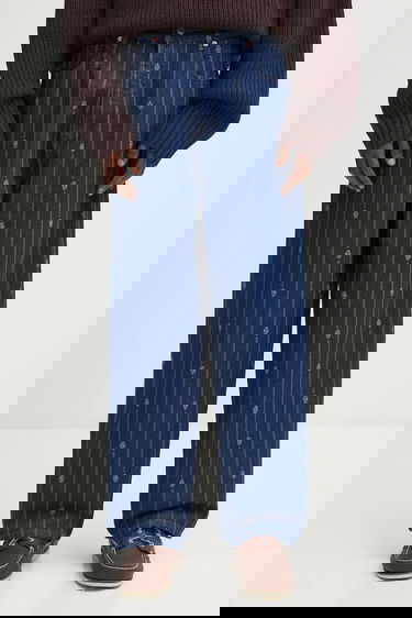 Jeans Drôle de Monsieur Drôle de Monsieur Le Jean Baggy Monogramme Jeans Blå | I.BP168.CO238, 0