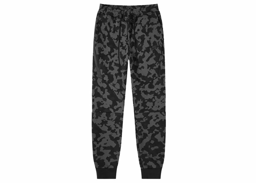 Joggingbukser Nike Sportswear Tech Fleece Joggers AOP Camo Sort | CJ5981-010