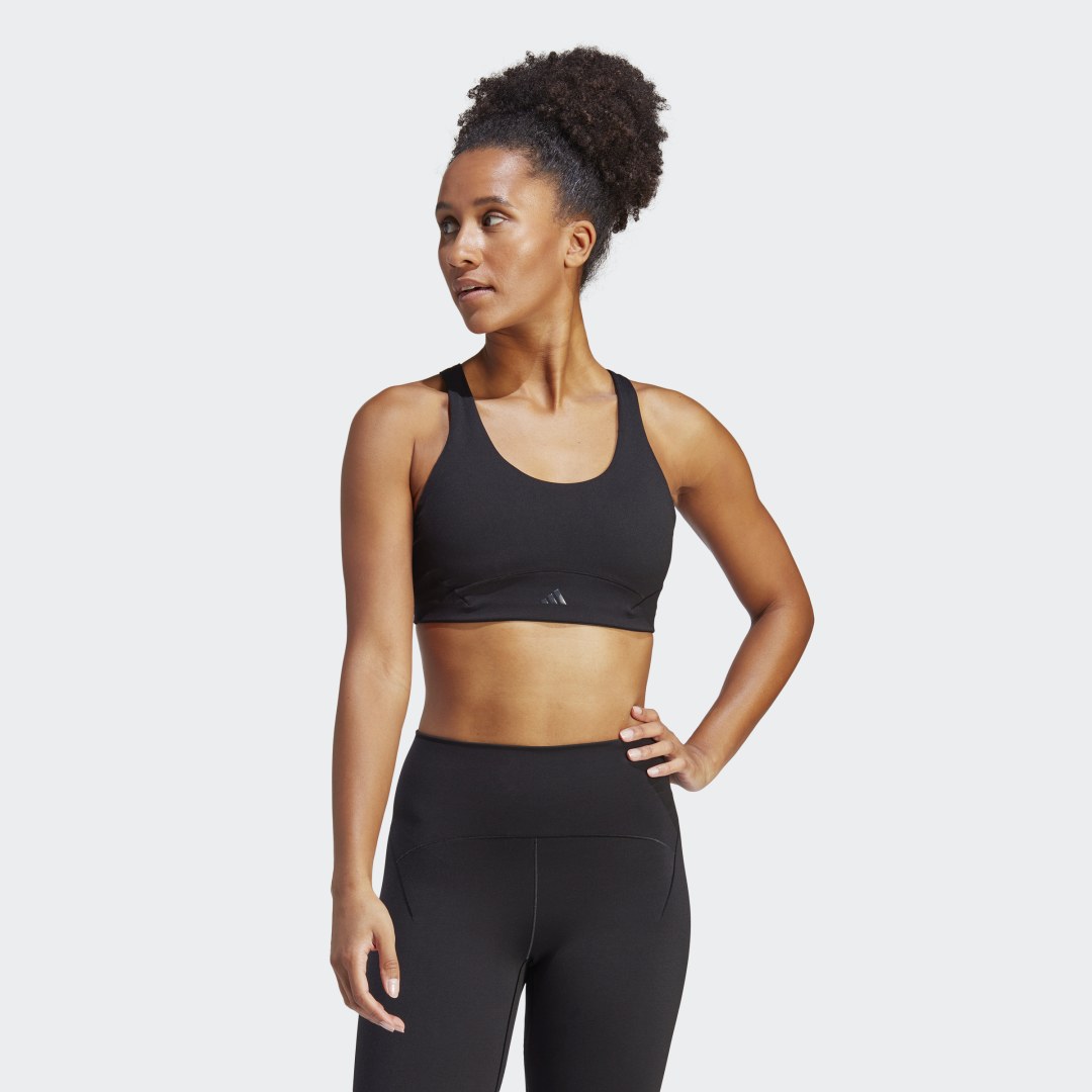 Bh adidas Performance CoreFlow Luxe Studio Medium-Support Bra Sort | HR3032, 0