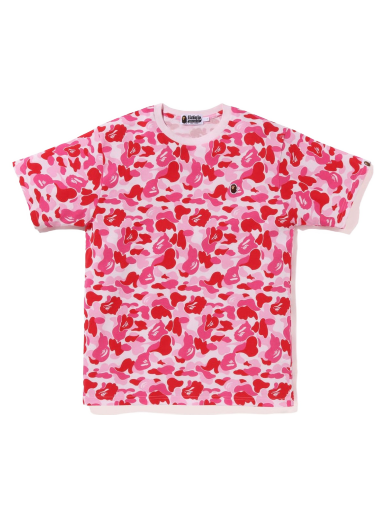 T-shirt BAPE ABC Camo Ape Head One Point Tee Lyserød | 1J30-109-015