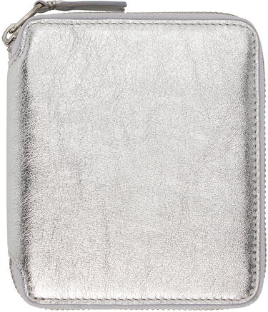 Tegnebog Comme des Garçons Silver Leather Wallet Metalisk | SA2100G, 0