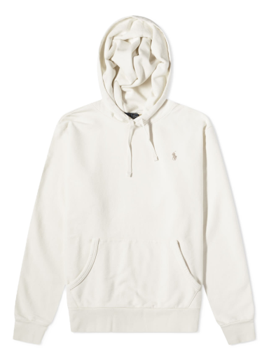 Sweatshirt Polo by Ralph Lauren Loopback Fleece Hoodie Hvid | 710916690003