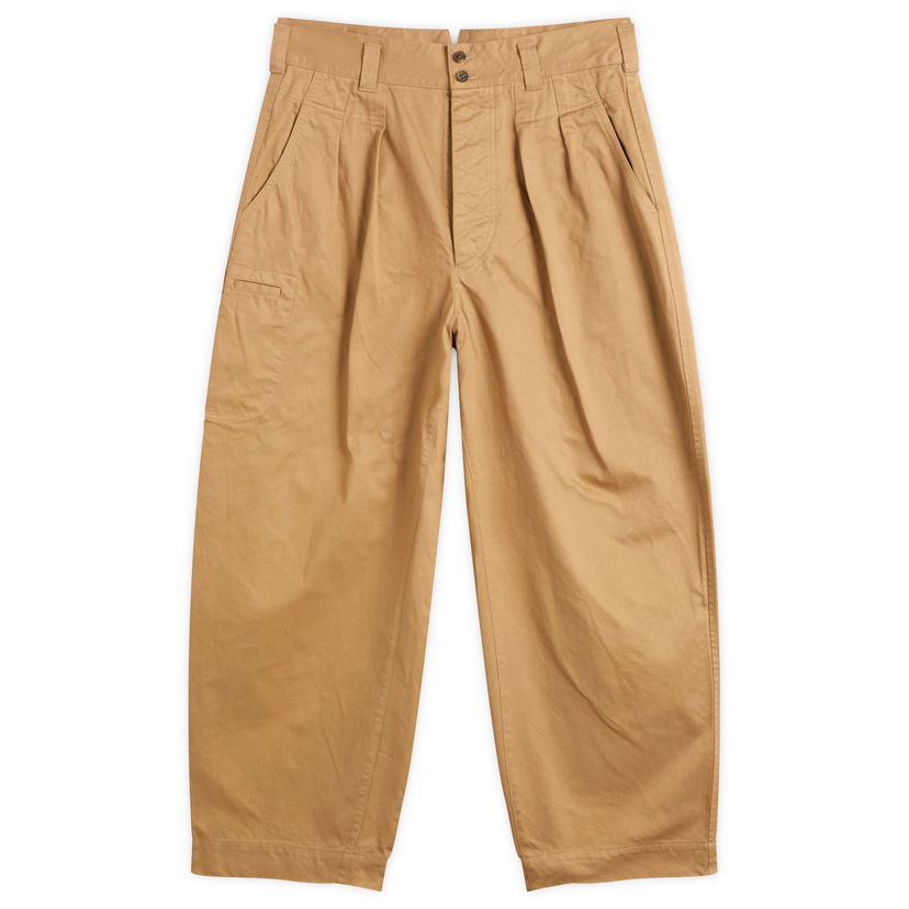 Bukser Comme des Garçons Garment Dyed Chino Trousers, Size Medium Beige | HP-P019-W25-2