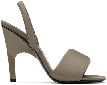 Tilbehør The Attico Attico Rem Heeled Slingback Sandals Grå | 237WS522 PA45, 0