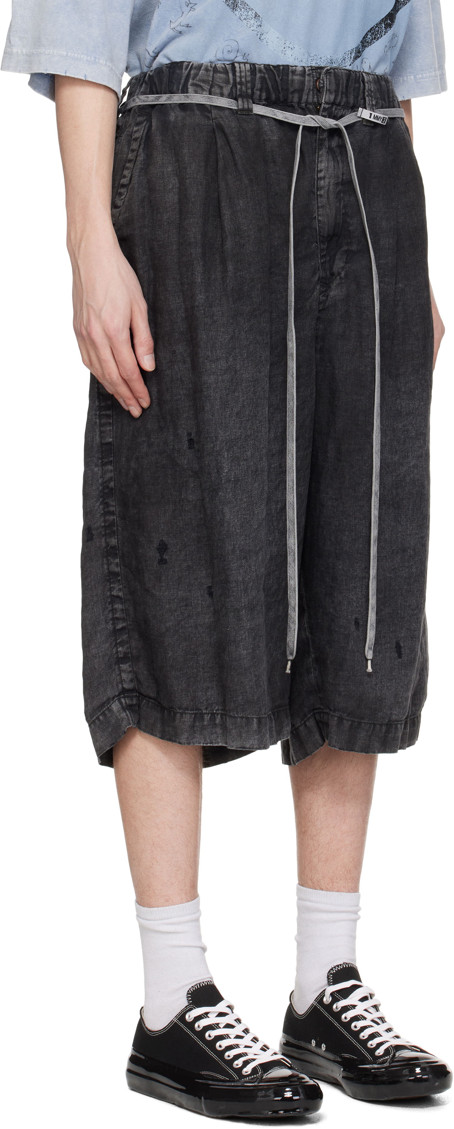 Shorts Maison MIHARA YASUHIRO MMY Aged Linen Wide Shorts Sort | A14PT034, 1