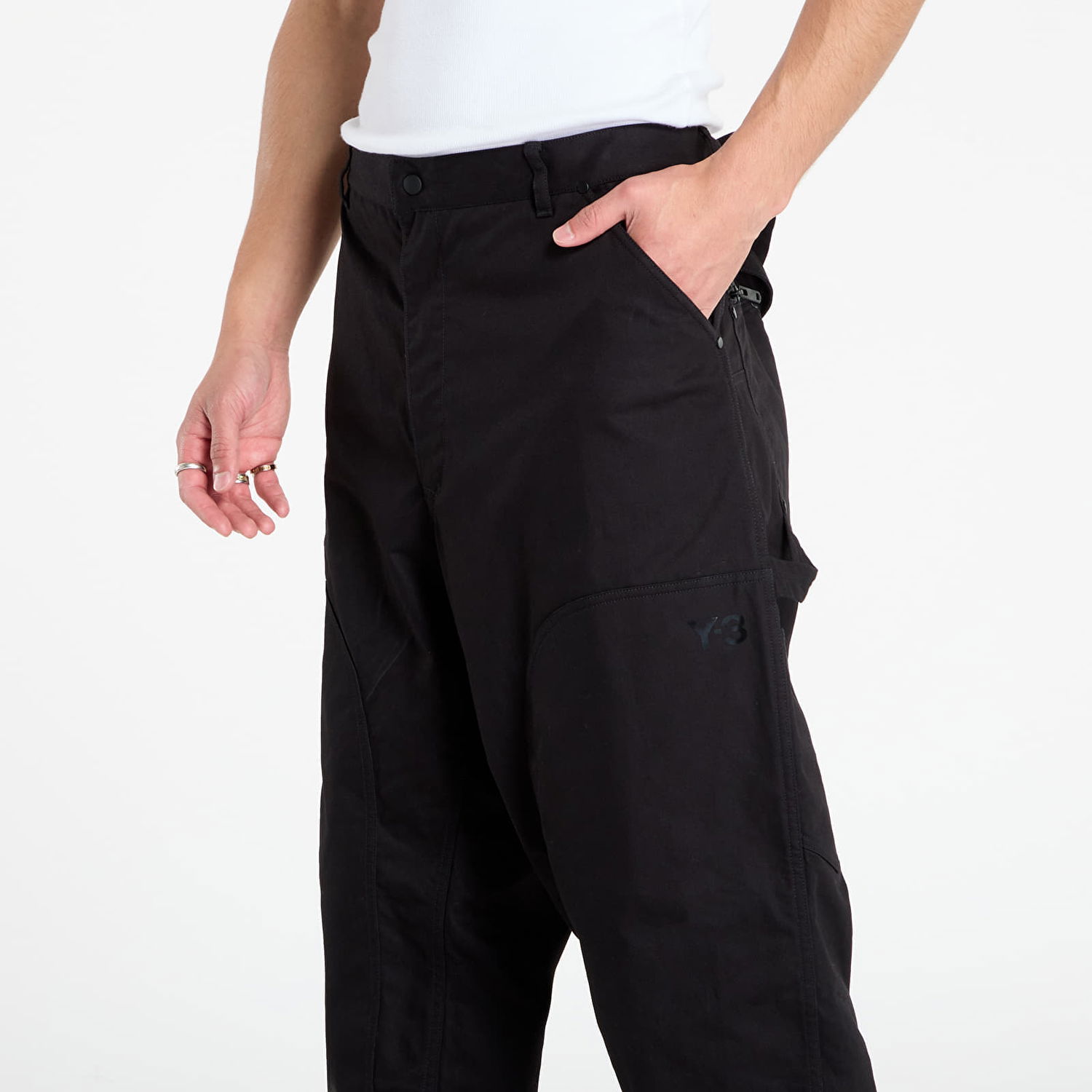 Bukser Y-3 Y-3 Twill Pants Sort | JW4622, 1