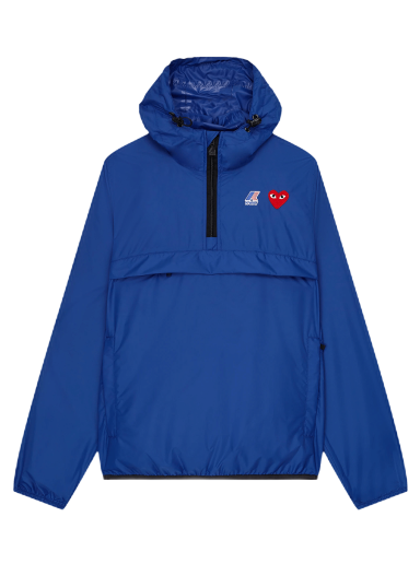 Vindjakke Comme des Garçons PLAY x K-Way Half-Zip Packable Jacket Blå | P1J502 2