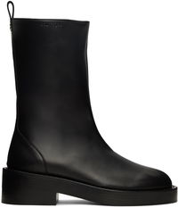 Leather Platform Boots
