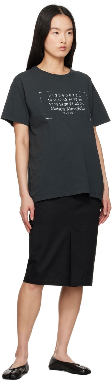 T-shirt Maison Margiela Maison Margiela Stamp Logo T-Shirt Sort | S51GC0534 S24575, 3