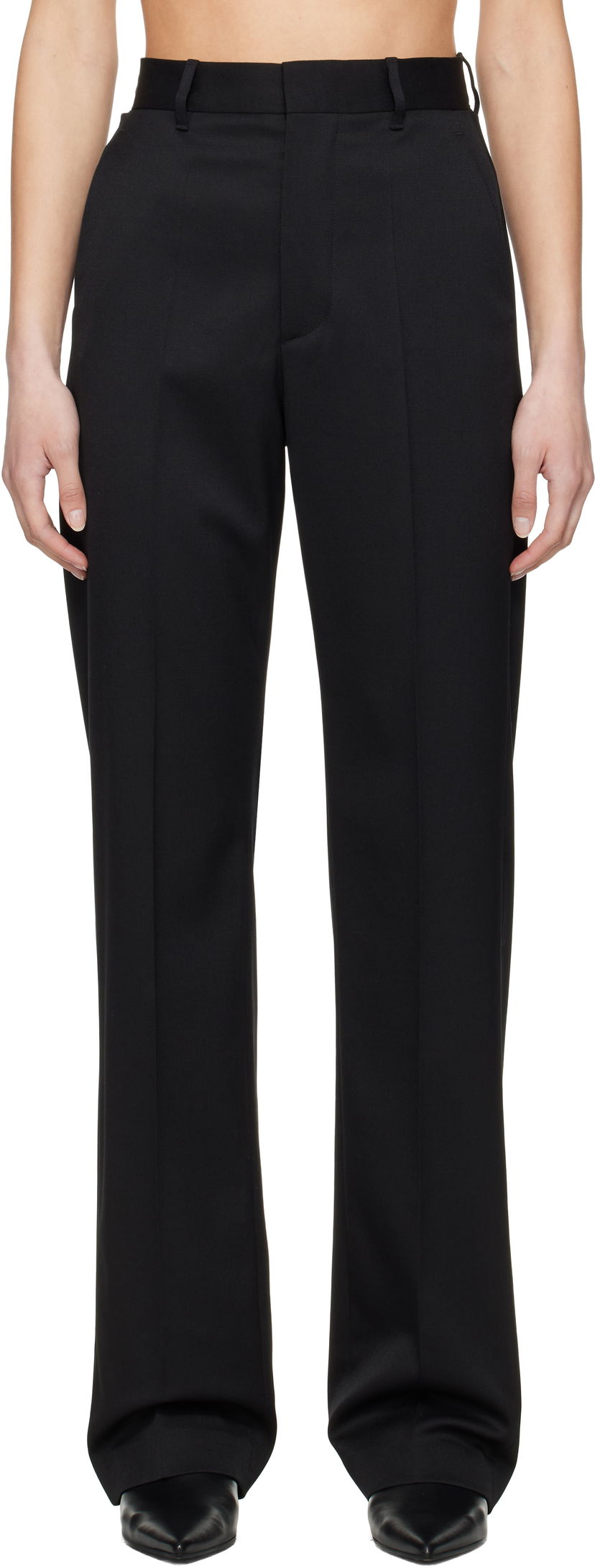 Bukser Maison Margiela MM6 Maison Margiela Tailoring Wool Blend Trousers Sort | S62KB0224 S47848