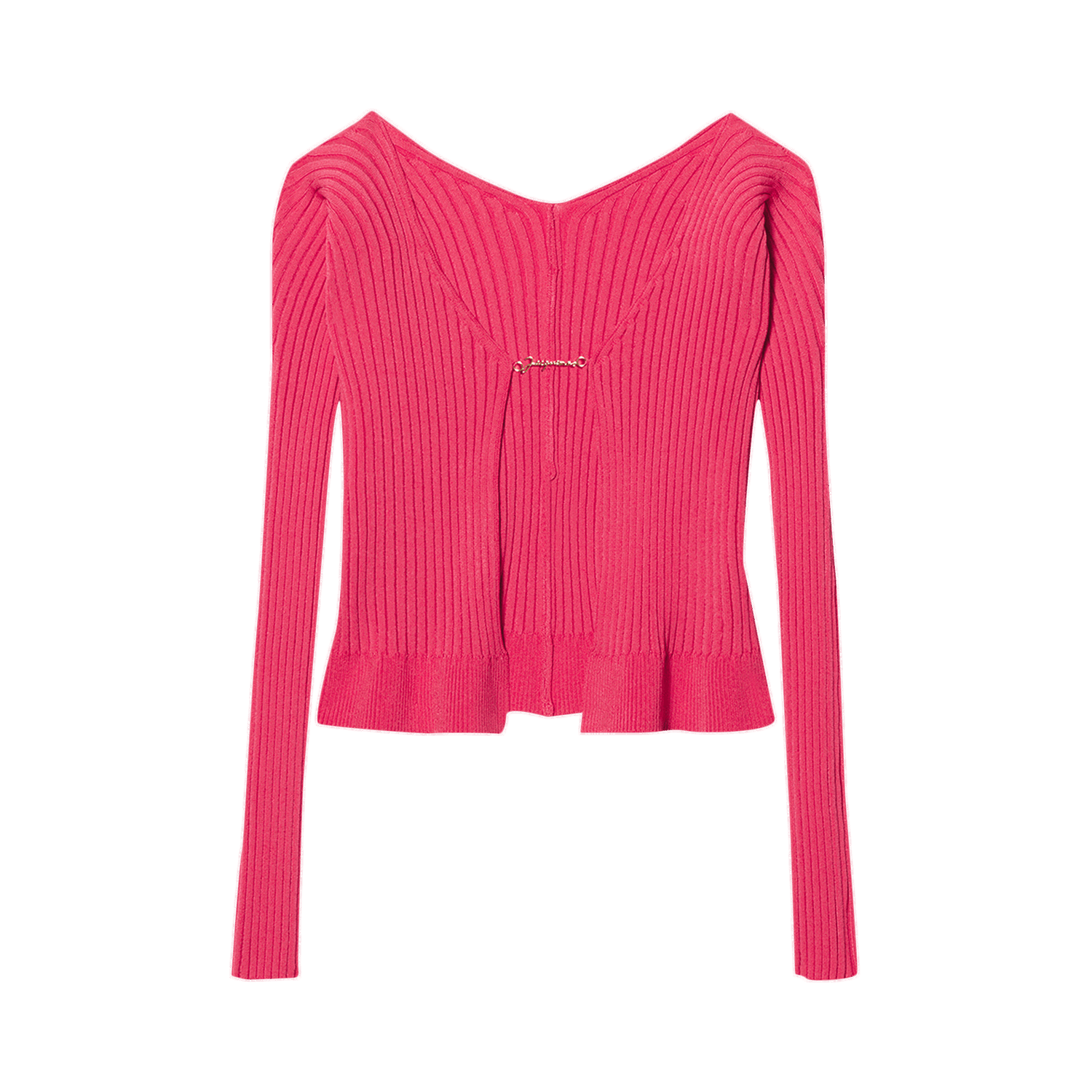 Sweater Jacquemus La Maille Pralu Longue Cardigan Lyserød | 213KN500 2190 430, 0