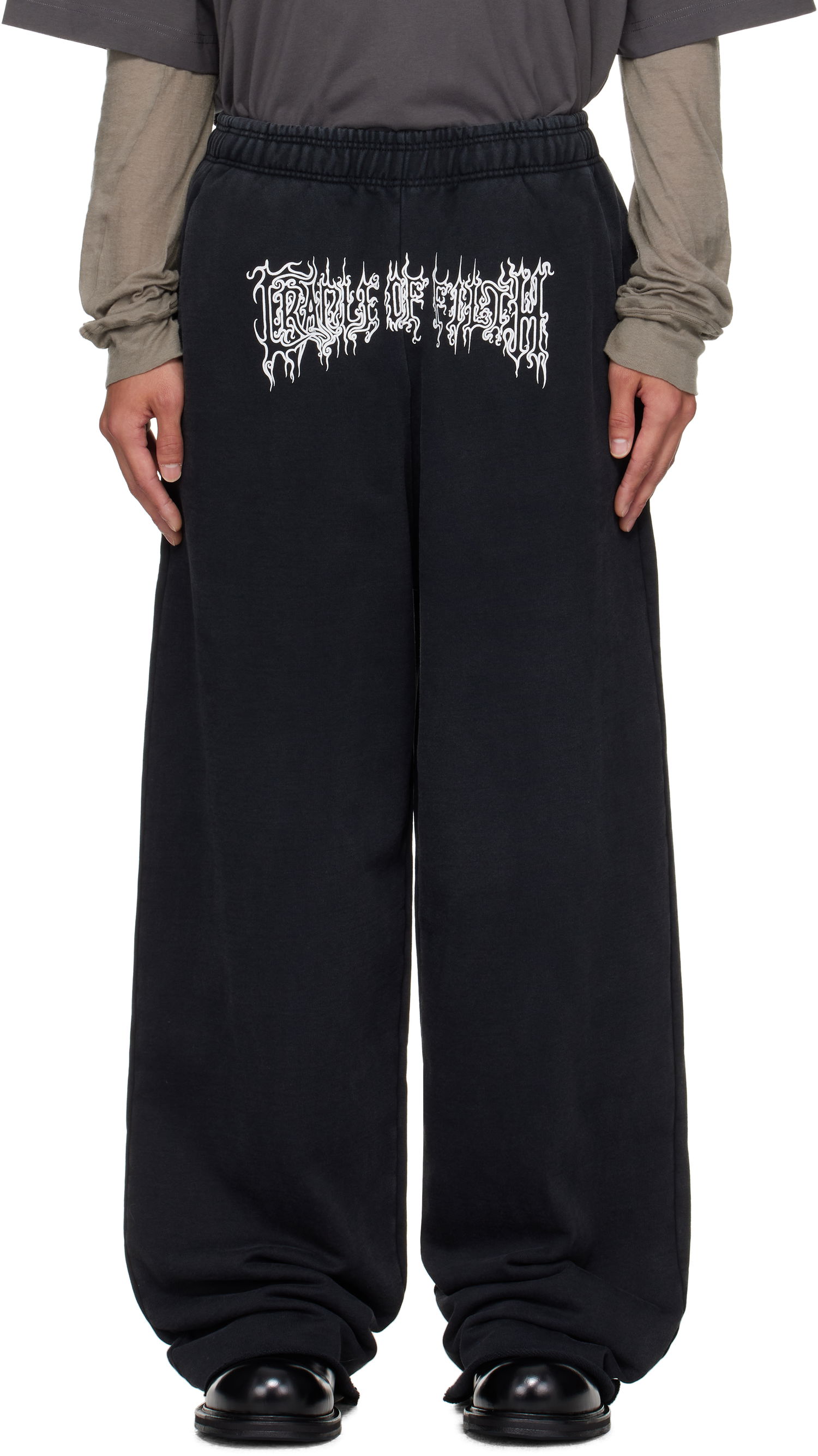 Joggingbukser VETEMENTS Vetements Cradle of Filth Baggy Sweatpants Sort | UCF76SP100B, 0