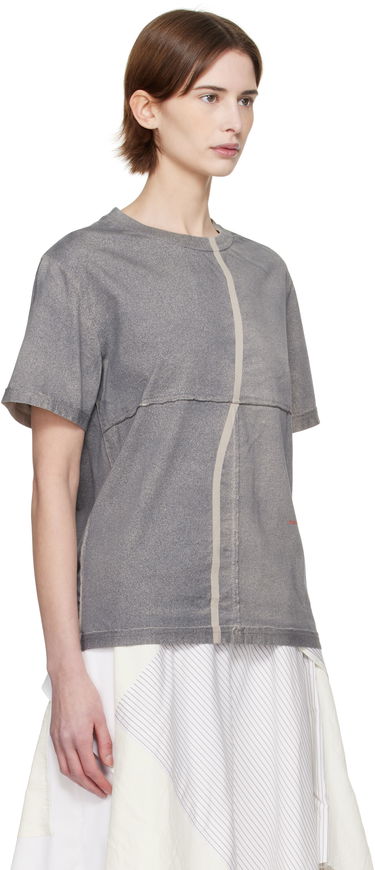 T-shirt Eckhaus Latta Eckhaus Latta Lapped T-Shirt Grå | 301-EL-PS25-S -, 1