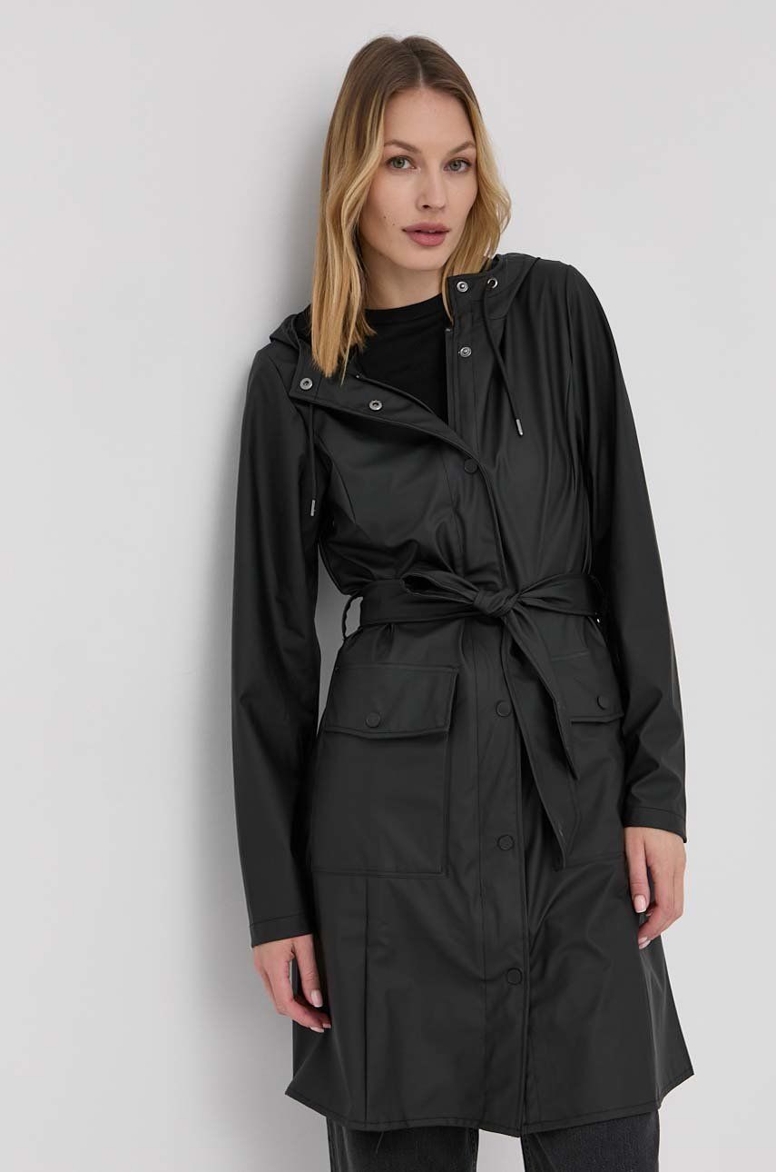 Jakke Rains Curve Jacket Sort | 18130.01, 0