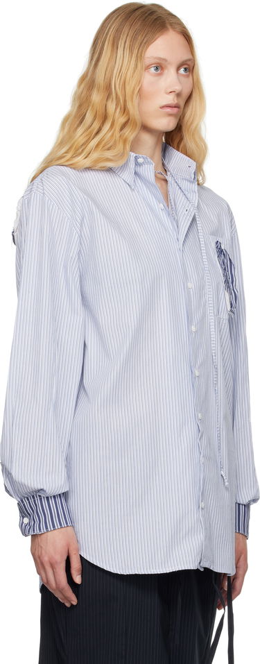 Skjorte Ottolinger Ottolinger Oversized Striped Shirt Blå | 111-400311-02, 4