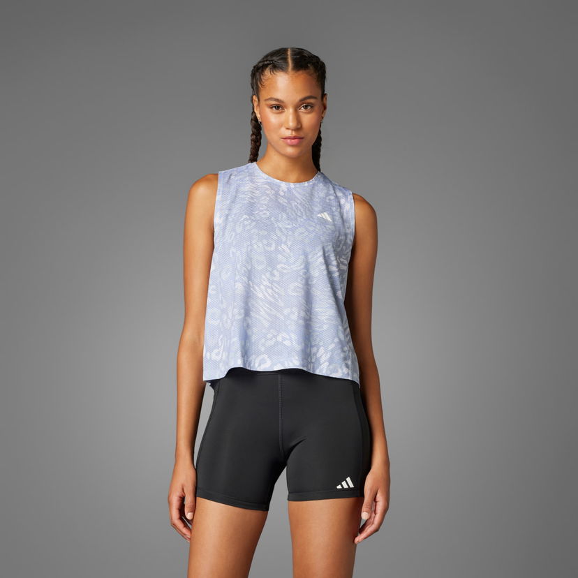 Tanktop adidas Performance Printed Training Tank Top Blå | JD7763