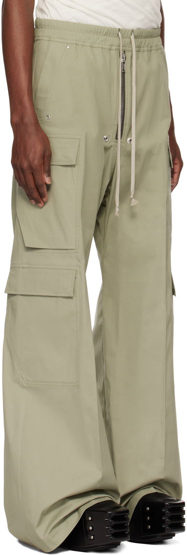 Cargo bukser Rick Owens Rick Owens Hollywood Cargobela Cargo Pants Grøn | RU01E5339 TE, 4