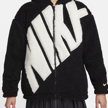 Jakke Nike Logo High-Pile Jacket Sort | fb8695-010, 4