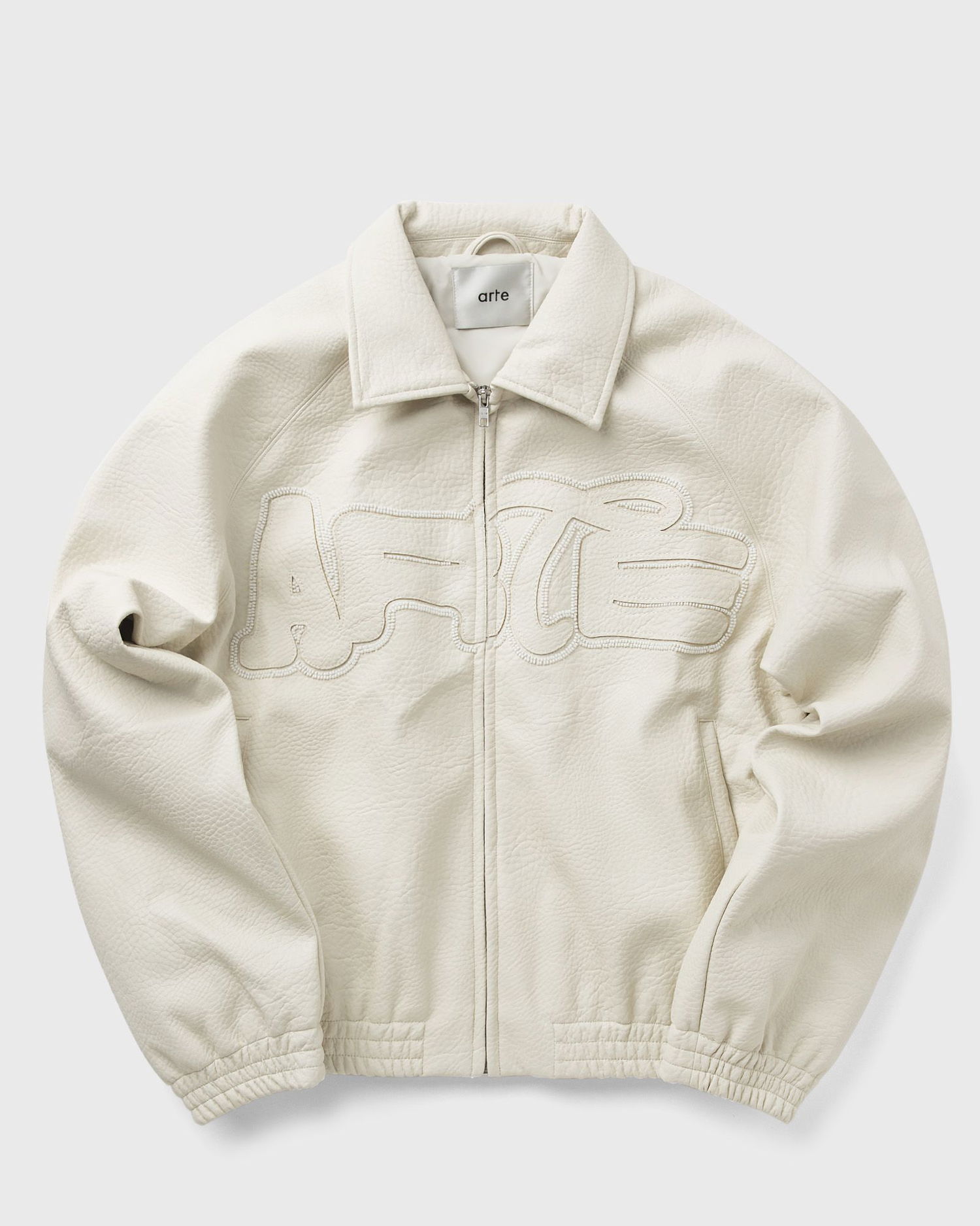 Jakke Arte Antwerp Beaded Patch Jacket Hvid | SS25-130J-CREAM, 1