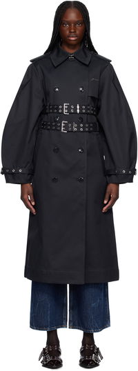 Ganni Bonded Cotton Trench Coat