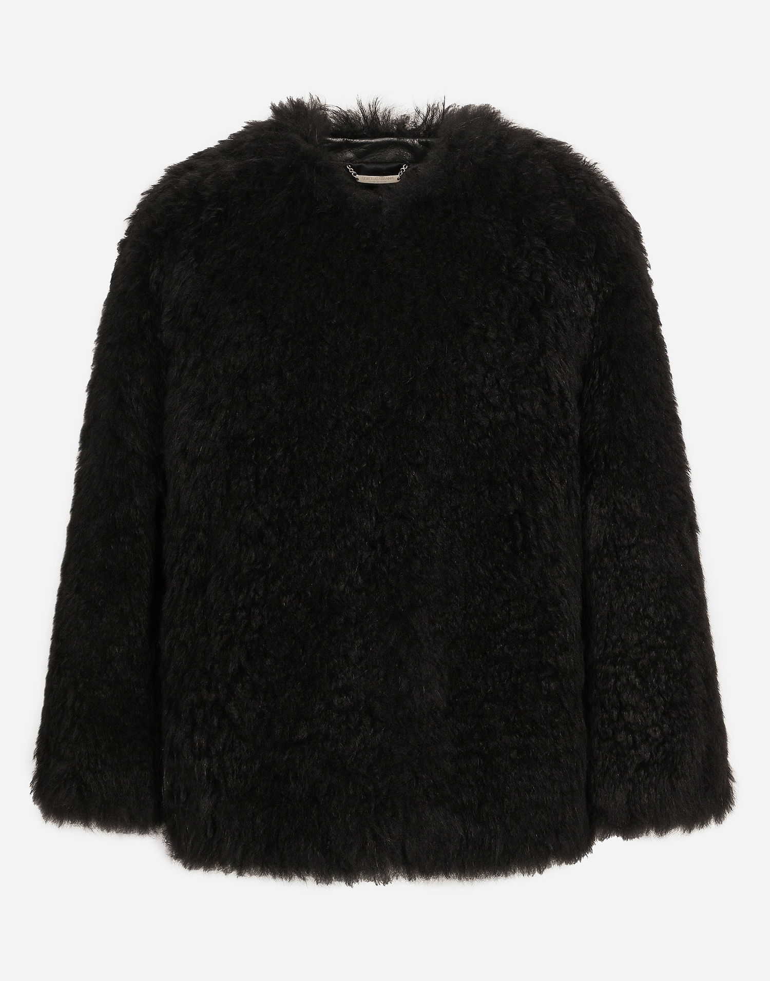 Jakke Dolce & Gabbana Goat Hair Cashmere Jacket Sort | F9S06FFUP84N0000, 0