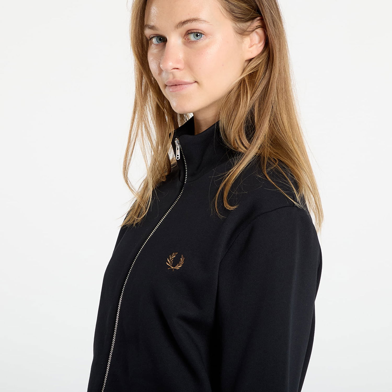 Sweatshirt Fred Perry Fred Perry Zip Through Sweatshirt Sort | J1327 102, 1