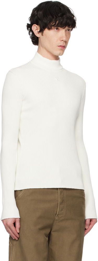 Sweater Courrèges Courrèges Reedition Rib Knit Mockneck Sweater Sort | PERMPU008FI0001, 4
