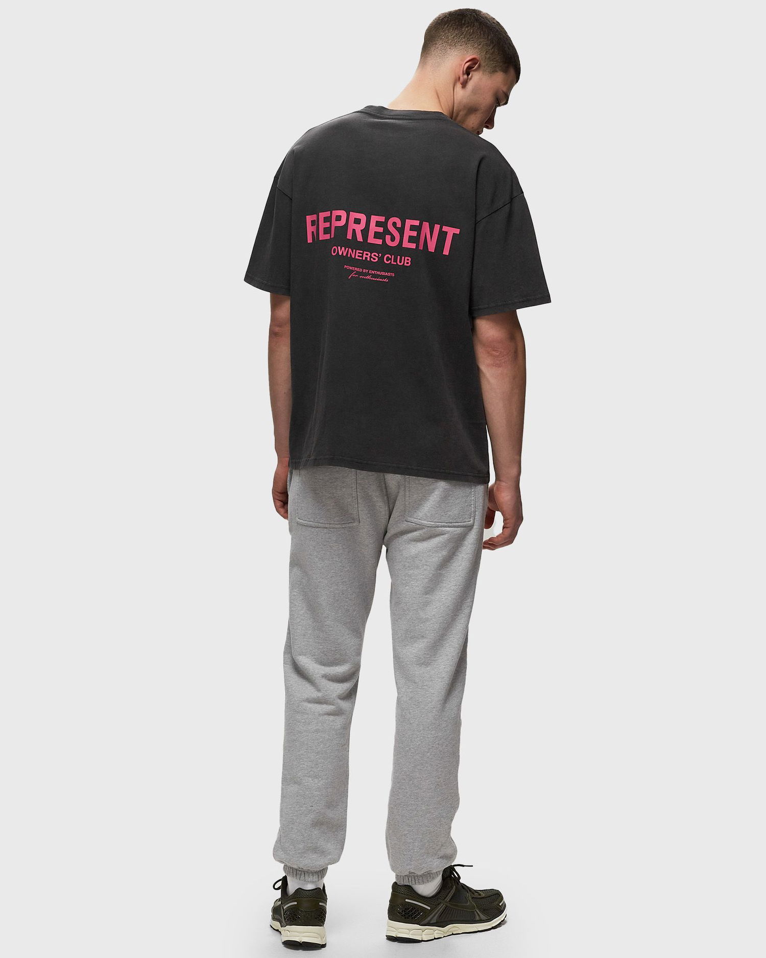 T-shirt Represent Clo Represent Owners Club T-Shirt Vintage Pink Sort | MT4007-455, 1
