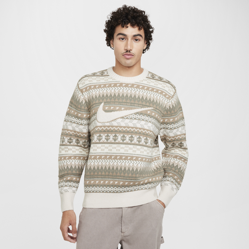 Sweater Nike Fair Isle Sweater Brun | FZ0125-105