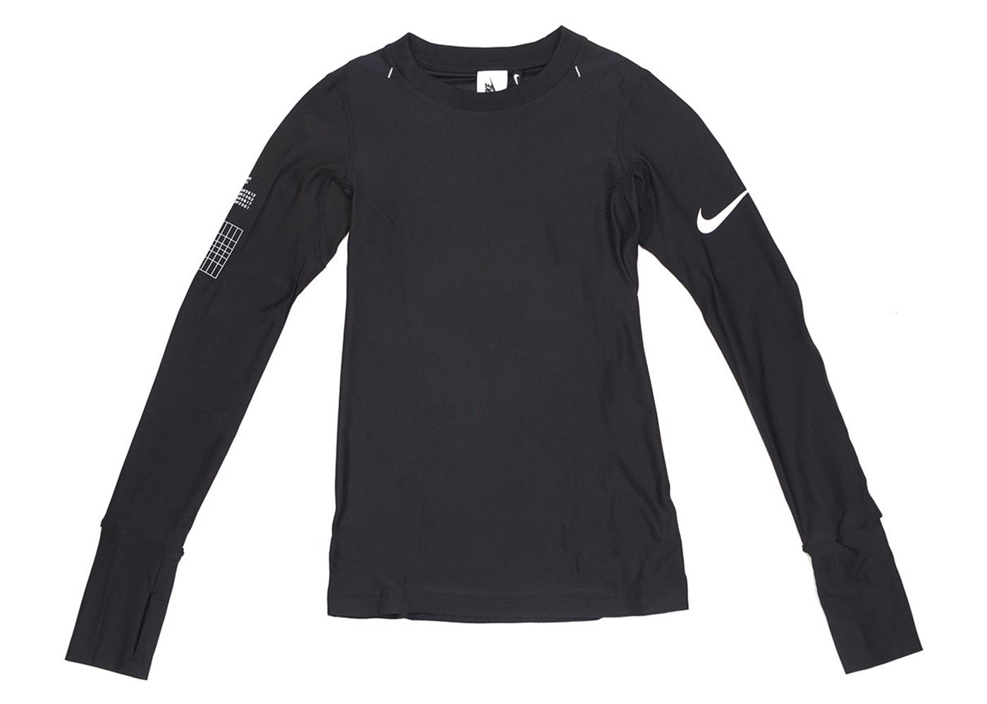 Skjorte Nike Long Sleeve Tee Sort | BQ8040-010, 0