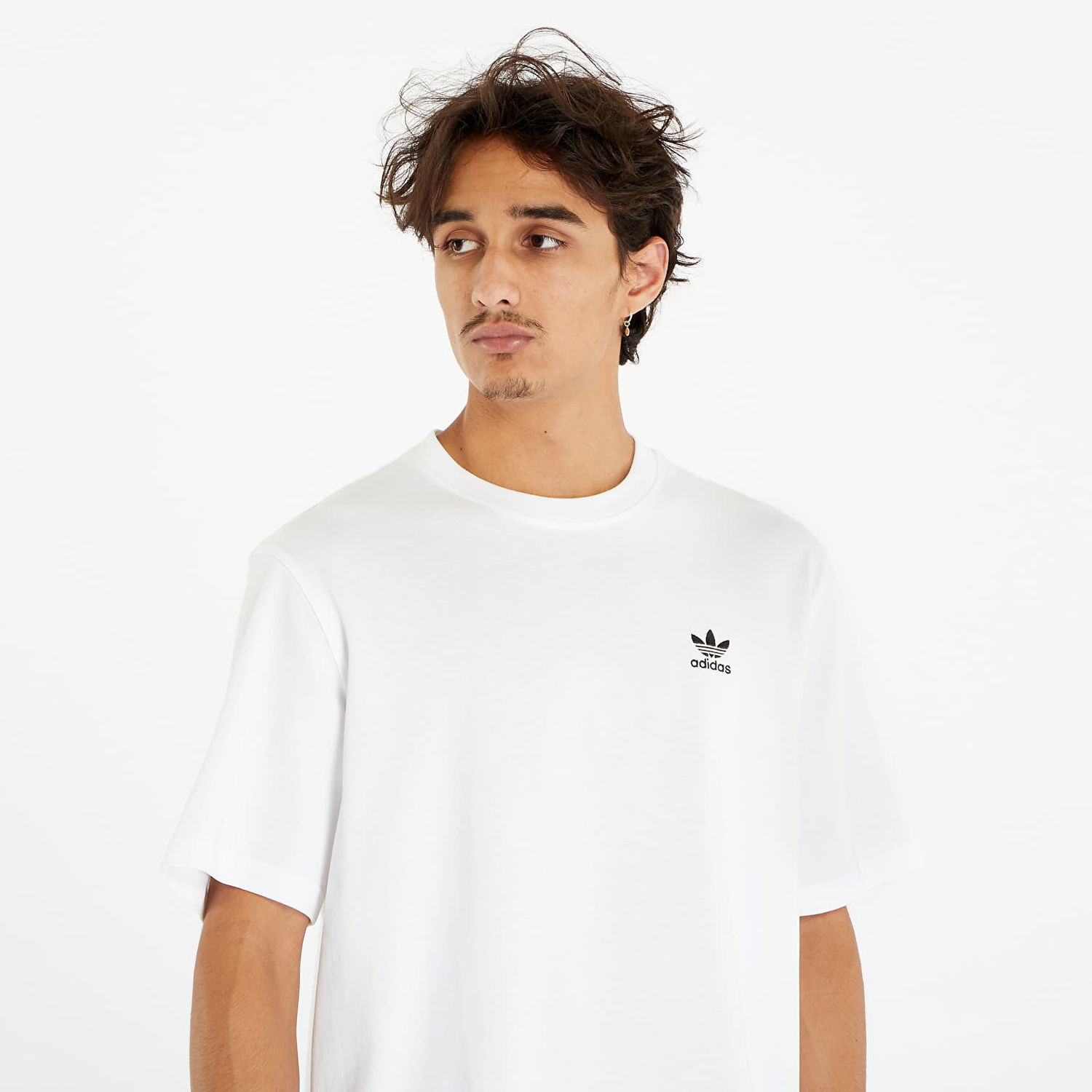 T-shirt adidas Originals Adicolor Classics Back+Front Trefoil Boxy Tee Hvid | IM4513, 1