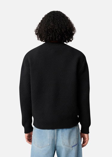 Sweater AXEL ARIGATO Block Knit Crew Neck Sweater Sort | A3331003, 3