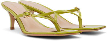 Tilbehør Gianvito Rossi Gianvito Rossi Ribbon Thong Heeled Sandals Grøn | G15320.55RIC.VER, 3