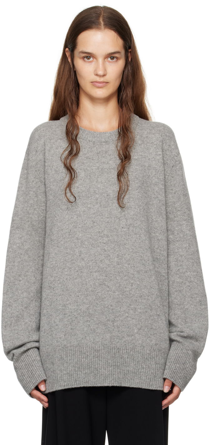 Sweater The Row Sweater Loose Fit Grå | 5582-Y184