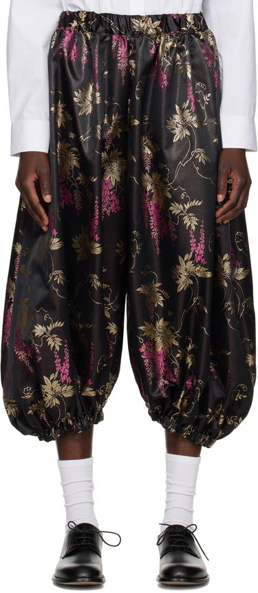 Shorts Comme des Garçons Comme des Garçons Jacquard Bloom Balloon Trousers Sort | RO-P003-051-1, 0