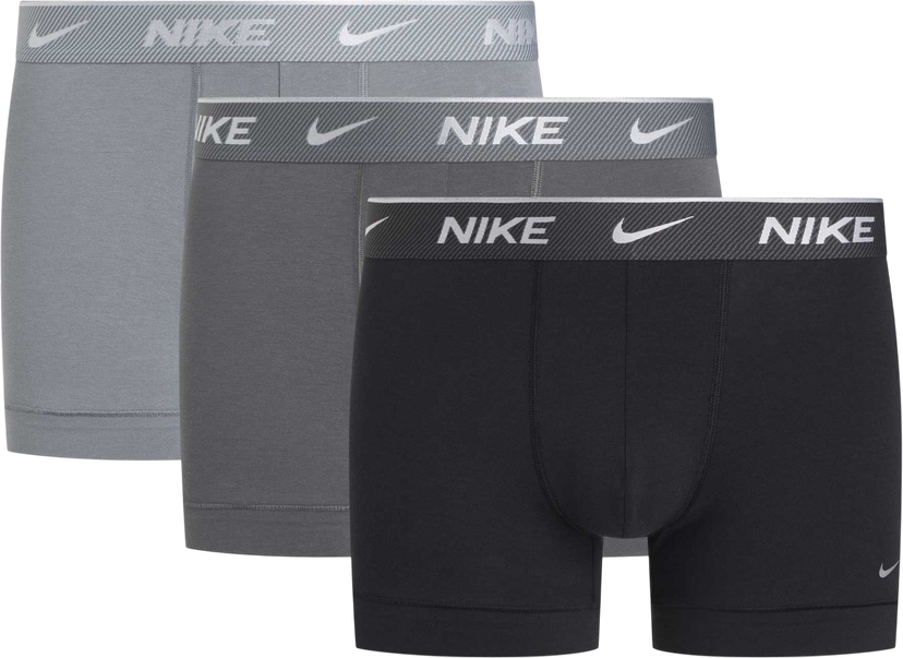 Boksere Nike Nike Cotton Trunk Boxer Shorts (3 Pairs) Sort | ke1008-u91