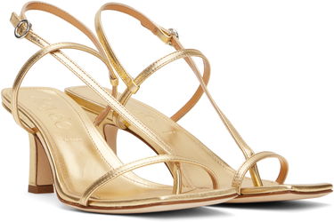 Tilbehør Aeyde Aeyde Elise Leather Toe-Post Heeled Sandals Metalisk | A11-HS-ASTS65CI-0121-902-007, 3