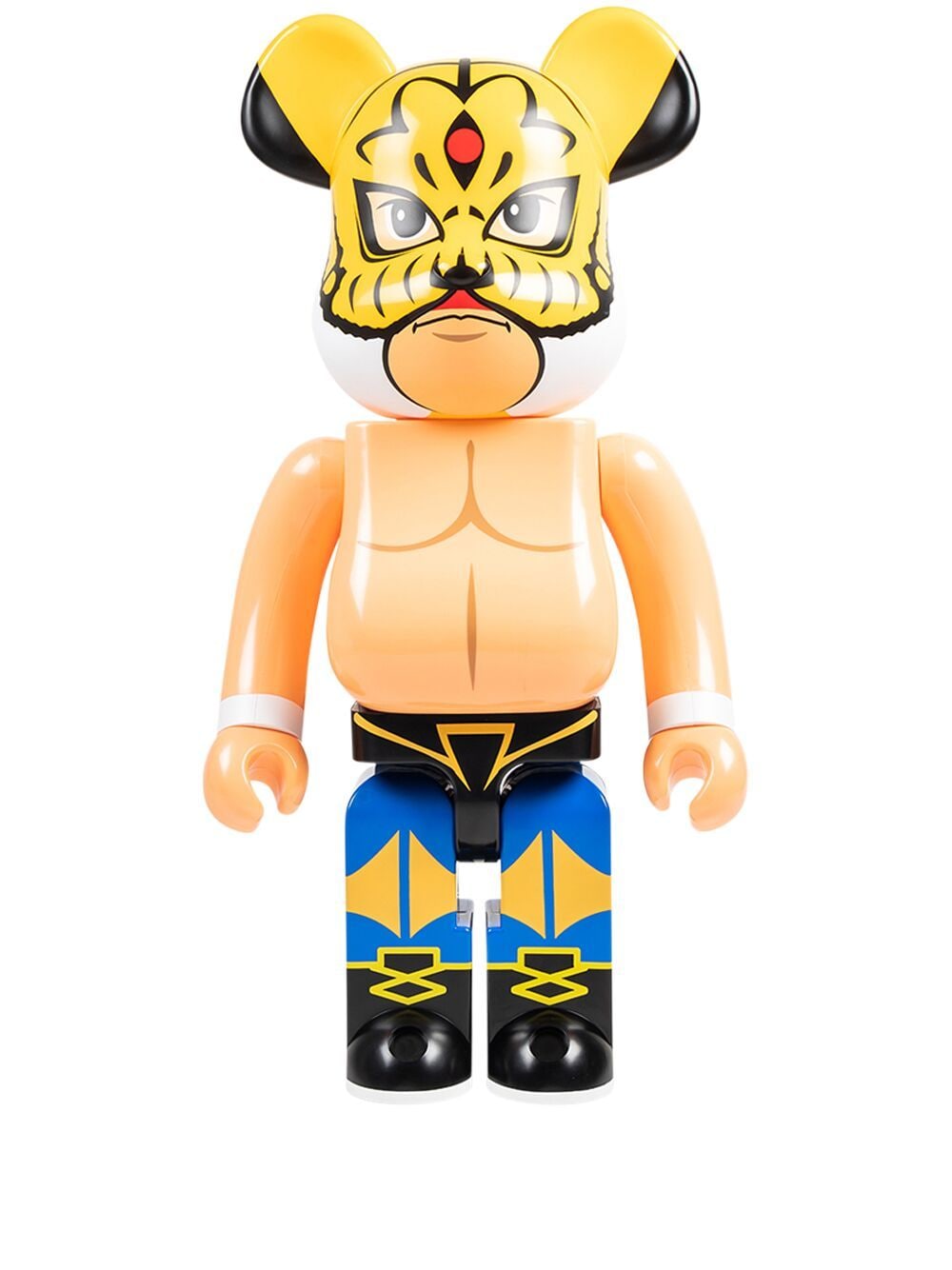 Collectible Medicom Toy First Generation "Tiger Mask" Be@rbrick 1000% figure - Yellow Flerfarvet | MEDI015420141697, 0