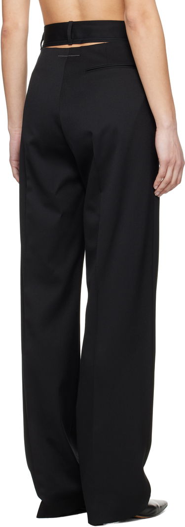 Bukser Maison Margiela MM6 Maison Margiela Tailoring Wool Blend Trousers Sort | S62KB0224 S47848, 2