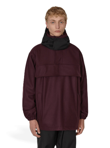 Jakke GR10K Wool Cloth Smock Jacket Bourgogne | AW22GR3D3WT BY