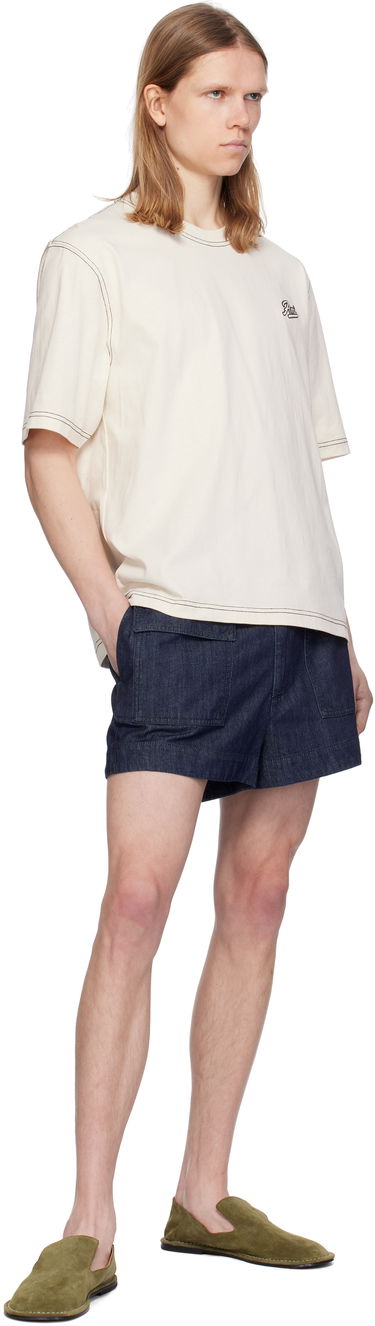 T-shirt AMI AMI Paris Signature Cotton T-Shirt Beige | HTS029.JE0118, 3