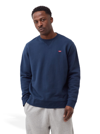 Sweatshirt Levi's New Original Crew Mørkeblå | 35909-0001